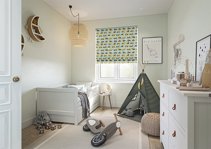 Construction Crew, Cement Grey - Twist&Fit Roman Blind - Image 6